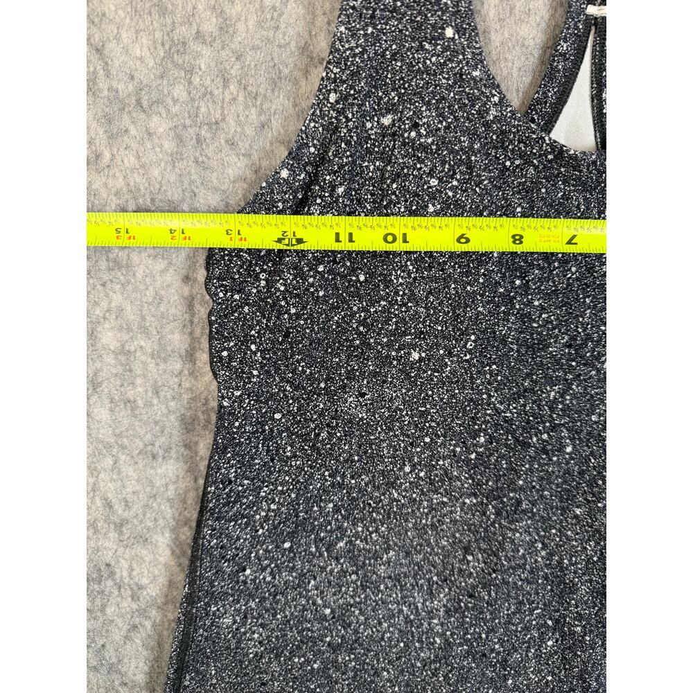 Lululemon Womens Cool Racerback II Black Splatter Size 4 Tank Top Athletic - Picture 5 of 6